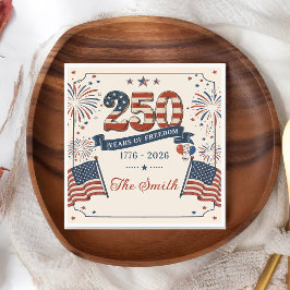 Amerikaanse 250e verjaardag servetten