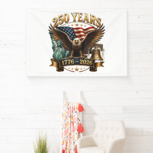 Amerikaanse 250e verjaardag USA Patriottisch 4 jul Spandoek
