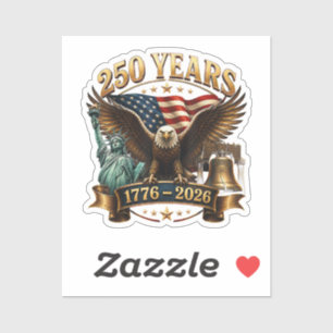 Amerikaanse 250e verjaardag USA Patriottisch 4 jul Sticker