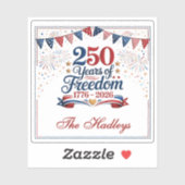 Amerikaanse 250e Verjaardag Vinyl Sticker (Vel)