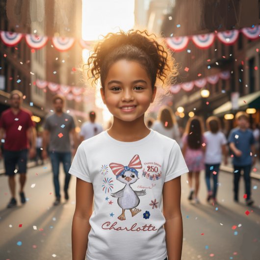 Amerikaanse 250ste Jubileum Kinder Patriottische G T-shirt