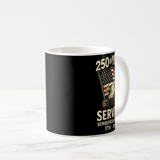 Amerikaanse 250ste Jubileum Patriotic U Koffiemok (Voorkant rechts)