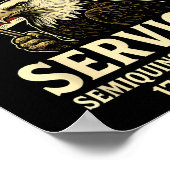 Amerikaanse 250ste Jubileum Patriotic U Poster (Hoek)