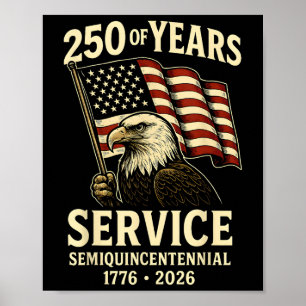 Amerikaanse 250ste Jubileum Patriotic U Poster