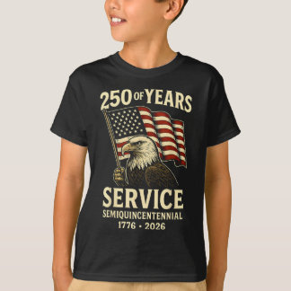 Amerikaanse 250ste Jubileum Patriotic U T-shirt