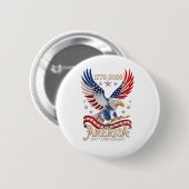 Amerikaanse 250ste verjaardag Adelaar Ronde Button 5,7 Cm (Voorkant /achterkant)