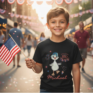 Amerikaanse 250ste verjaardag Kinder patriottische T-shirt
