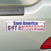 Amerikaanse 2 bumpersticker (Op auto)