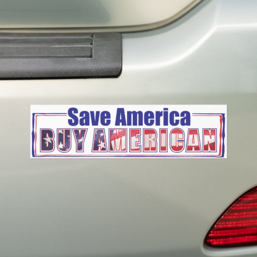 Amerikaanse 2 bumpersticker (Op auto)