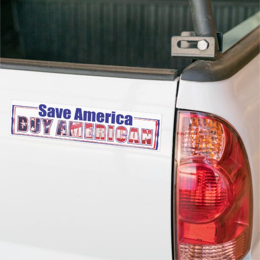 Amerikaanse 2 bumpersticker (Op Truck)