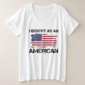 Amerikaanse 4 juli grote maat t-shirt (Design voorkant)