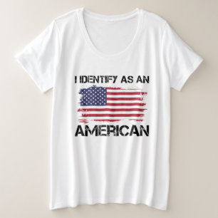Amerikaanse 4 juli grote maat t-shirt