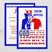 Amerikaanse 4 juli kaart (Voorkant / Achterkant)