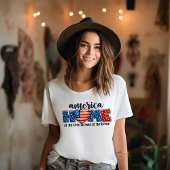 Amerikaanse 4 juli Onafhankelijkheidsdag Patriotti T-shirt