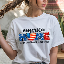 Amerikaanse 4 juli Onafhankelijkheidsdag Patriotti T-shirt