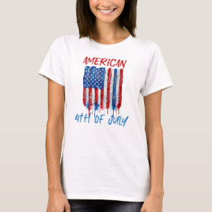Amerikaanse 4 juli t-shirt