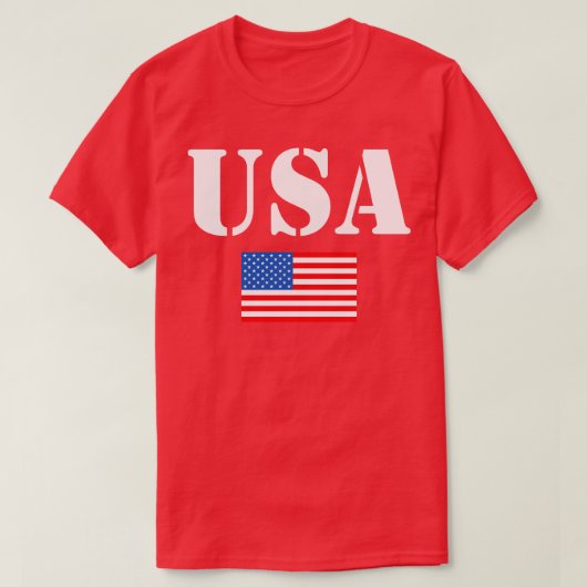 Amerikaanse 4 juli t-shirt (Design voorkant)