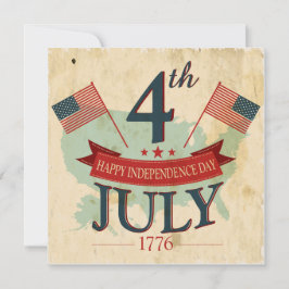Amerikaanse 4th of July Party Uitnodigingen