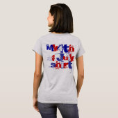 Amerikaanse 4th of July Patriotic My 4th of July T-shirt (Achterkant volledig)