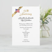 Amerikaanse 50ste trouwverjaardag kaart (Staand voorkant)