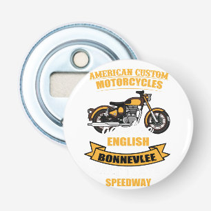 Amerikaanse aangepaste motorfiets Bonneville Speed Button Flesopener