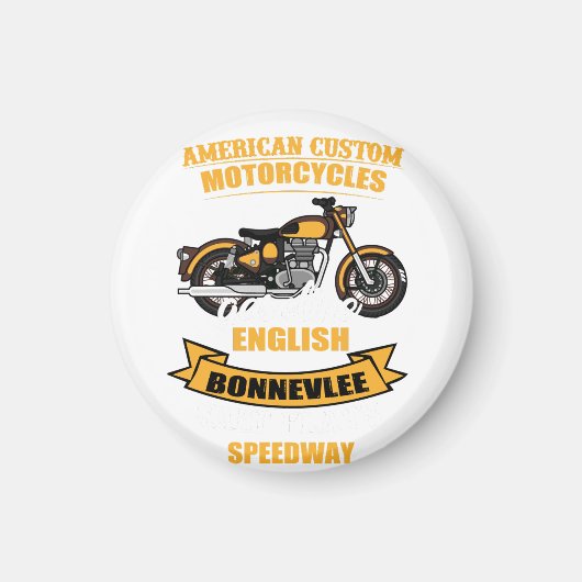 Amerikaanse aangepaste motorfiets Bonneville Speed Magneet (Voorkant)