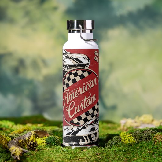Amerikaanse aangepaste retro raceauto waterfles (Buiten)