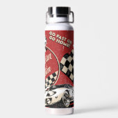 Amerikaanse aangepaste retro raceauto waterfles (Achterkant)