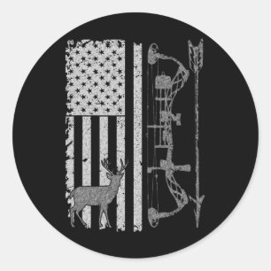 Amerikaanse Accessoires voor de jacht op dwergvate Ronde Sticker