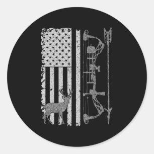 Amerikaanse Accessoires voor de jacht op dwergvate Ronde Sticker