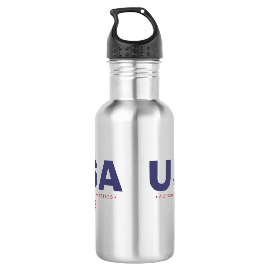 Amerikaanse acteratestikelfles waterfles (Achterkant)