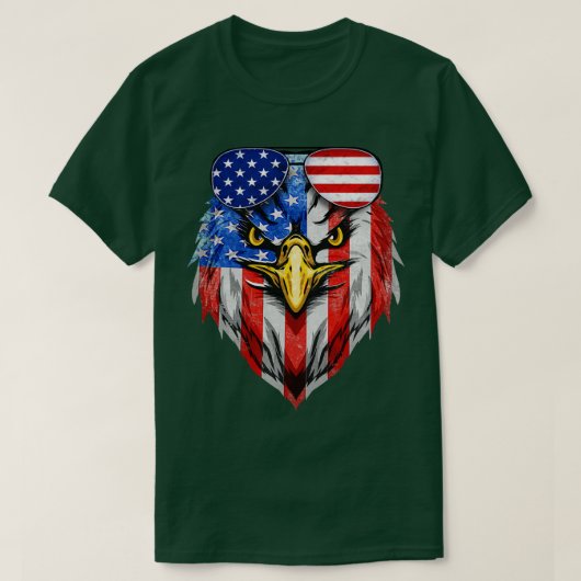 Amerikaanse adelaar 1 t-shirt (Design voorkant)