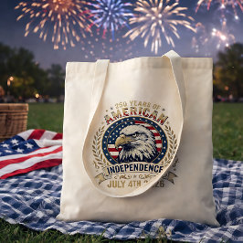 Amerikaanse Adelaar 250 Jaar Onafhankelijkheidsvie Tote Bag
