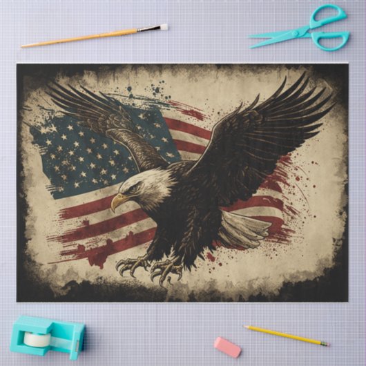 Amerikaanse adelaar 2 tissuepapier (Craft)