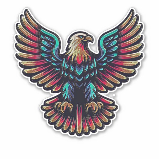 Amerikaanse Adelaar 402 Sticker (Voorkant)