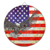 Amerikaanse adelaar & Amerikaanse vlag antieke sti Dartbord (Voorkant)