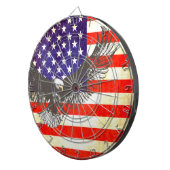 Amerikaanse adelaar & Amerikaanse vlag antieke sti Dartbord (Voorkant Rechts)