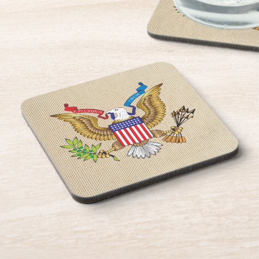 Amerikaanse adelaar bier onderzetter (Linkerzijde)