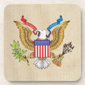 Amerikaanse adelaar bier onderzetter (Voorkant)