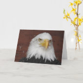 Amerikaanse Adelaar Blank Kaart (Gele Bloem)