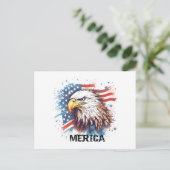 Amerikaanse adelaar Briefkaart (Staand voorkant)