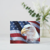 Amerikaanse adelaar briefkaart (Staand voorkant)
