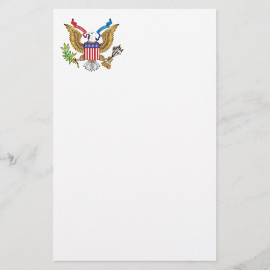 Amerikaanse adelaar briefpapier (Voorkant)