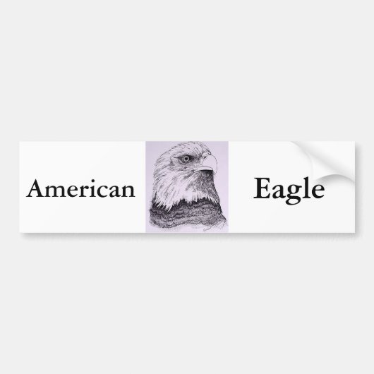 Amerikaanse adelaar bumpersticker (Voorkant)
