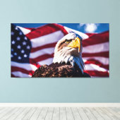 Amerikaanse Adelaar Canvas Afdruk (Insitu (Houten vloer))
