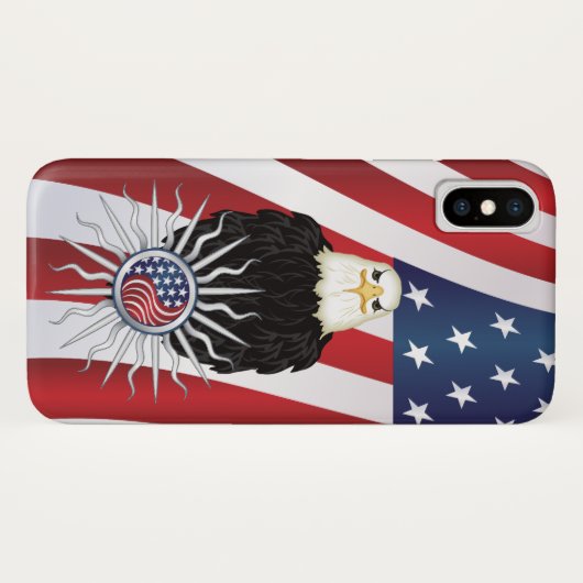Amerikaanse adelaar Case-Mate iPhone case (Achterkant (horizontaal))