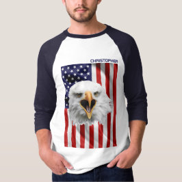 Amerikaanse adelaar, de Amerikaanse vlag patriotti T-shirt
