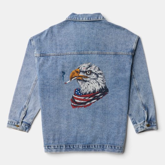 Amerikaanse adelaar denim jacket (Achterkant)