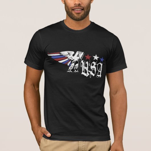 Amerikaanse adelaar (Donker) T-shirt (Voorkant)