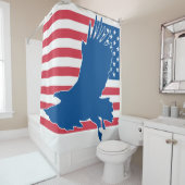 Amerikaanse adelaar douchegordijn (In situ)